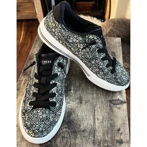Skechers Arch Fit Air-Cooled Women's Sneakers Size 8.5 Black Floral Print
